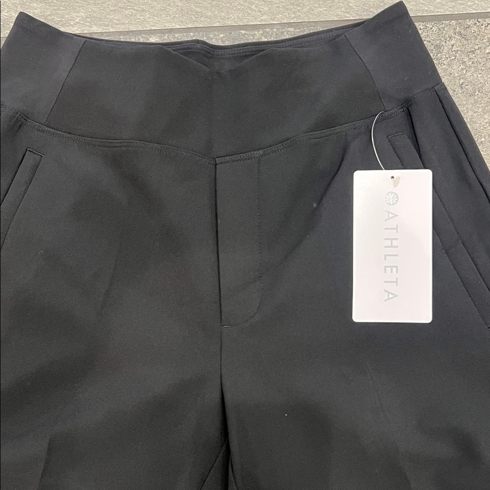 Athleta Black High-Waist Performance Trousers
